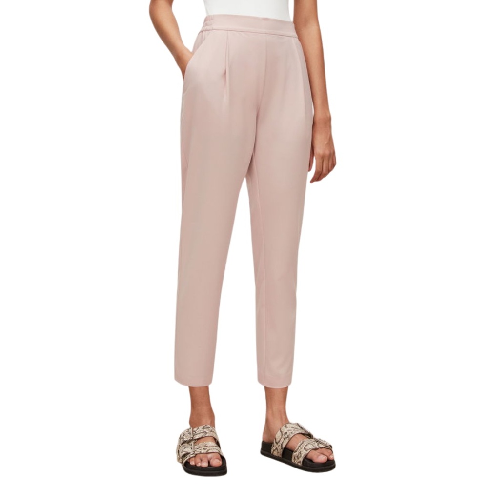 All Saints Aleida Jersey Crop Trousers in Powdered Pink Size 4